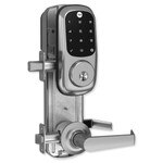 Yale Z-Wave Assure Interconnected Lockset with Touchscreen Deadbolt, Augusta Lever, Left Handed, Bright Brass